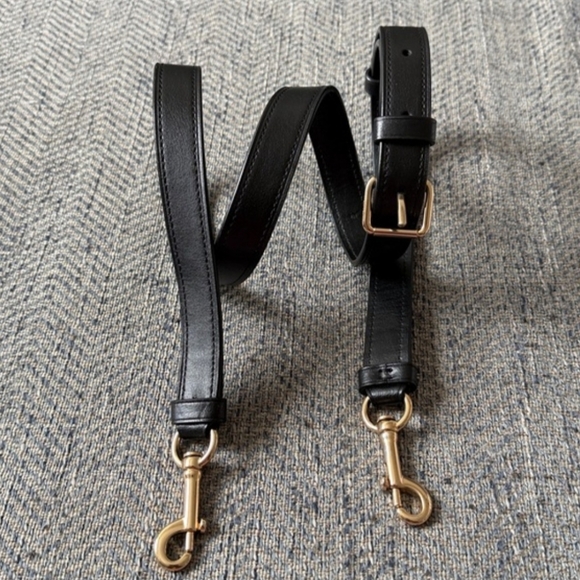 Coach Leather Black & Gold Cross Body Purse Strap (NWOT) - Picture 4 of 10